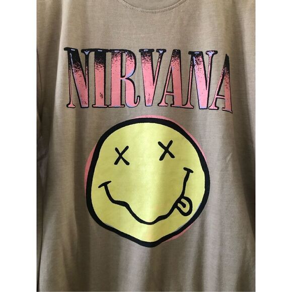 Nirvana Smiley Crewneck Pullover Sweatshirt Men’s Size Large - Picture 2 of 3